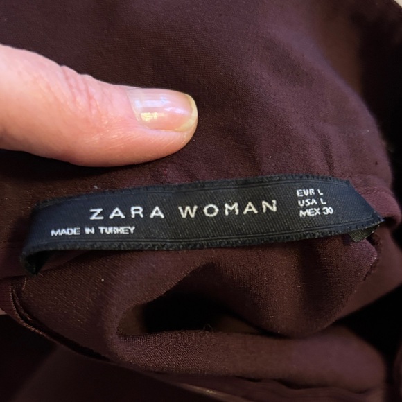 Burgundy Long Sleeve Top with Fringe - Picture 2 of 7